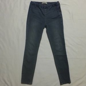 Free People Side Zipper Denim Blue Jeans 24